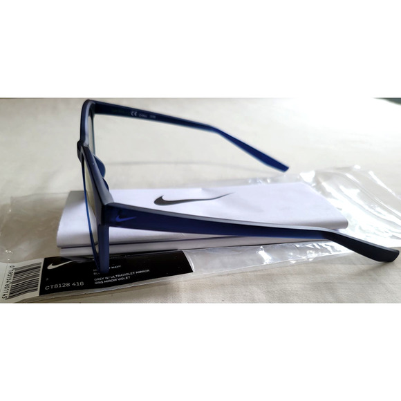 Nike Unisex Sunglasses Ultraviolet Mirror Lens Square Frame SESSION M CT8128 416 - Picture 3 of 10